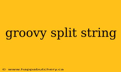 groovy split string