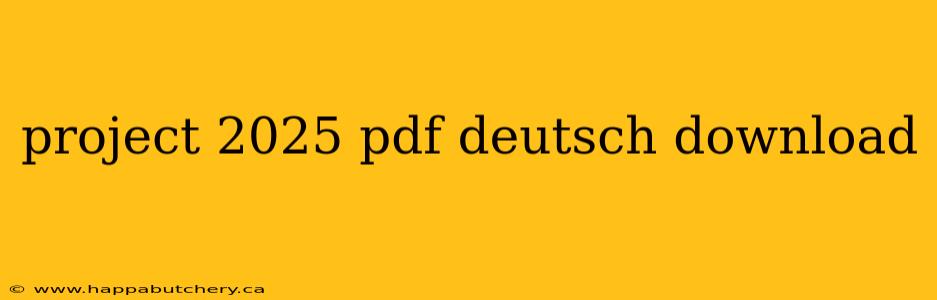 project 2025 pdf deutsch download